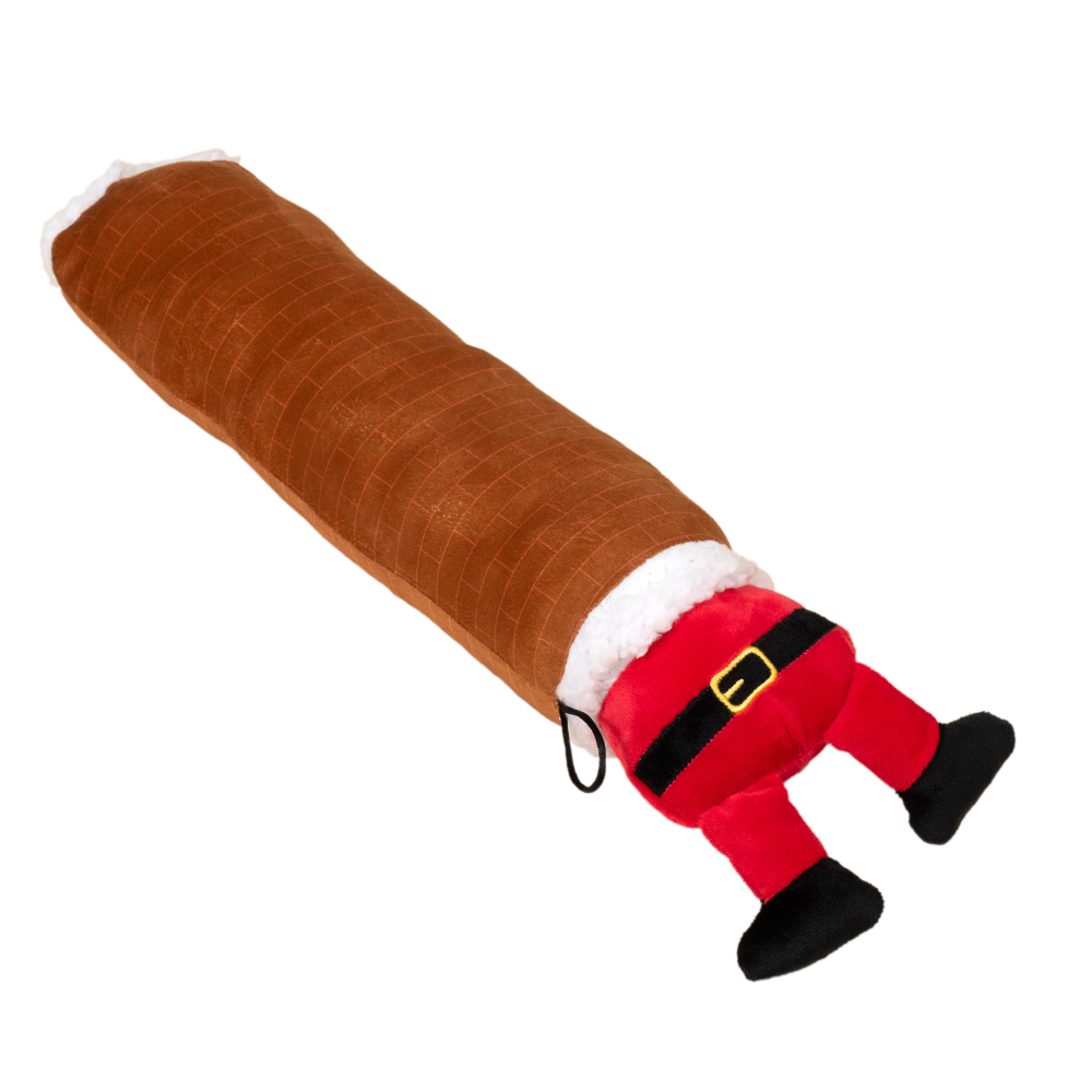 TIAKI hondenspeeltje Kerstman in schoorsteen ca. l 48 x b 11 x h 8 cm hond