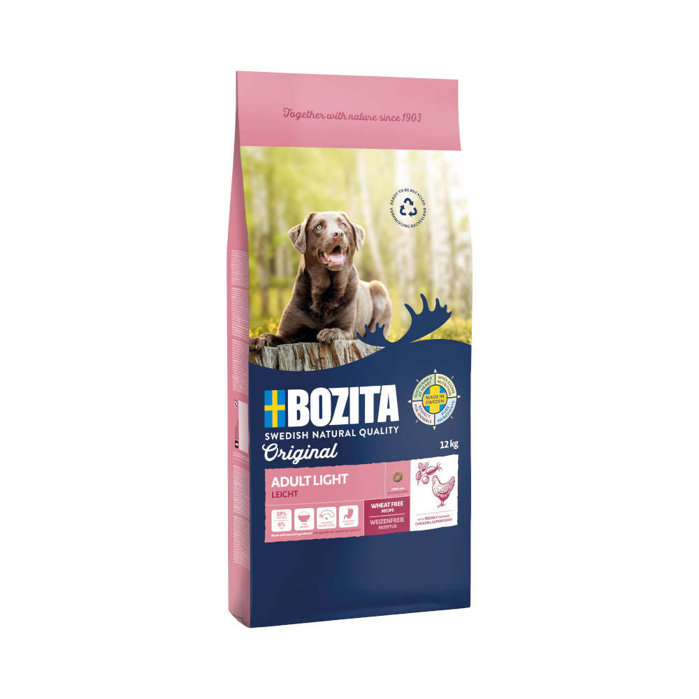 Bozita Voordeelpakket: 2x12kg  Original Adult Light Kip hondenvoer droog
