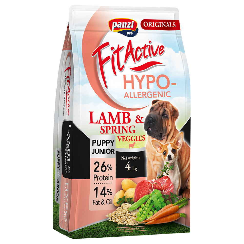 FitActive 4 kg  Originals Puppy Hypoallergenic Lam hondenvoer droog
