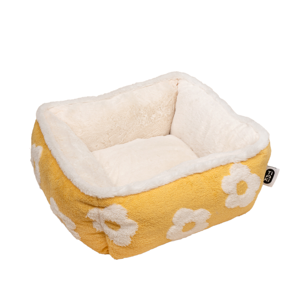 TIAKI hondenbed Bloem - 47x47x21cm, vierkant hond