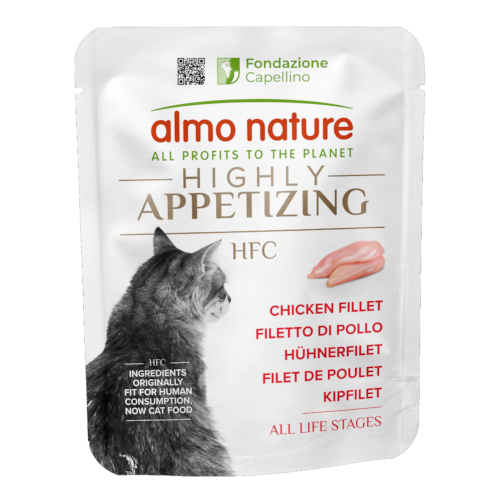 Almo Nature HFC 6x50g  Zeer Smakelijk Kipfilet natvoer voor katten