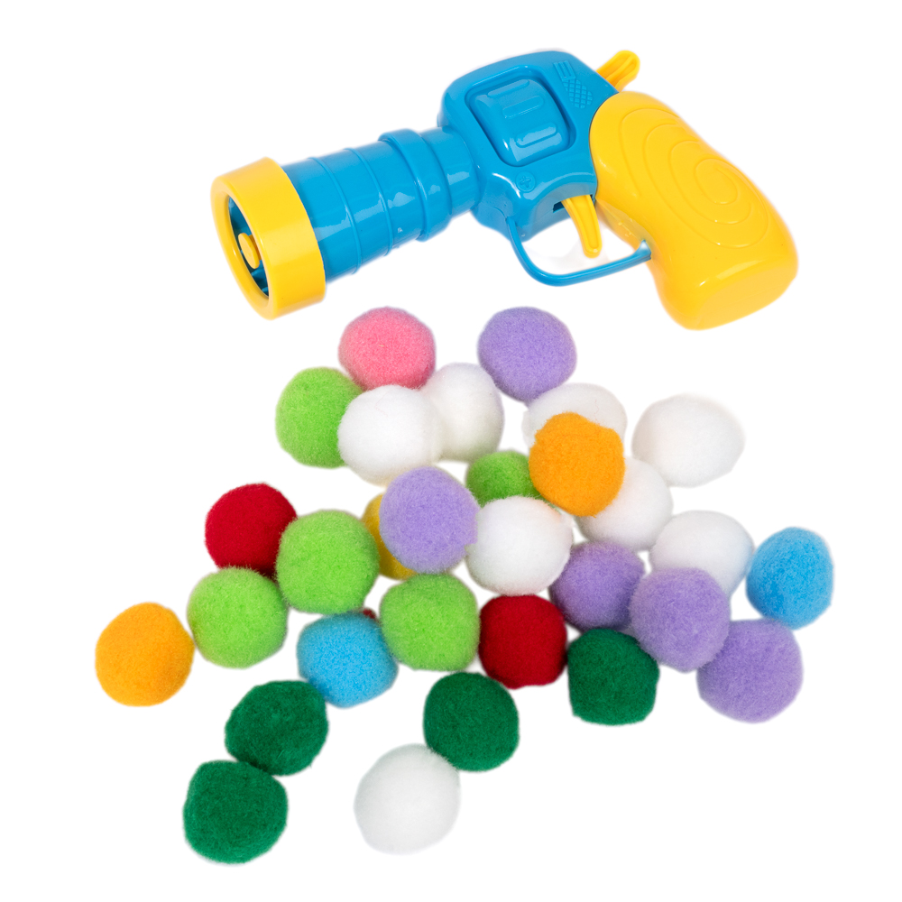 Zooplus Basics pluche ballenkanon voor katten incl. 30 pluche ballen