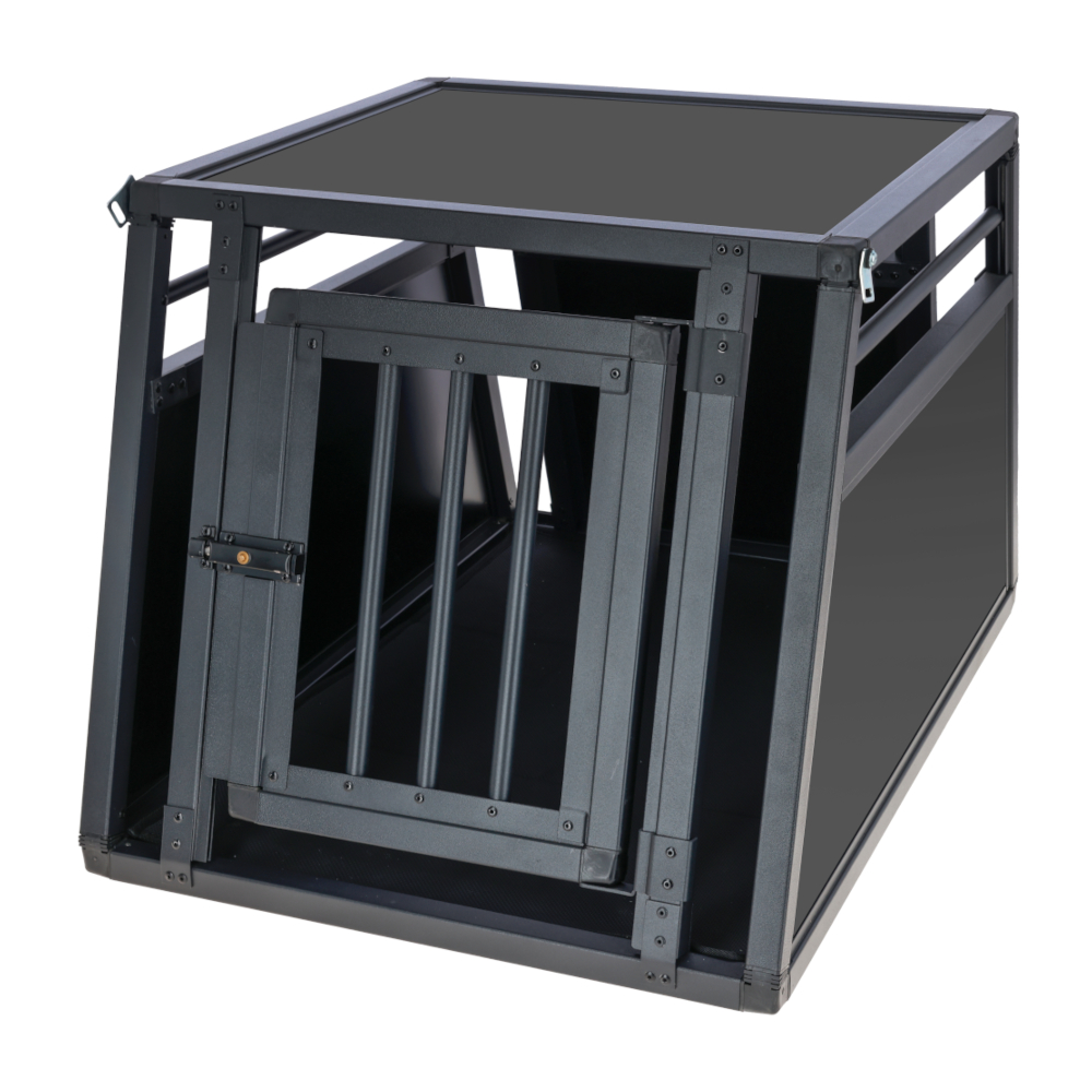 Kerbl Pet transportbox Vacation, gemaakt van aluminium, grafiet 77x 55x 50cm hond