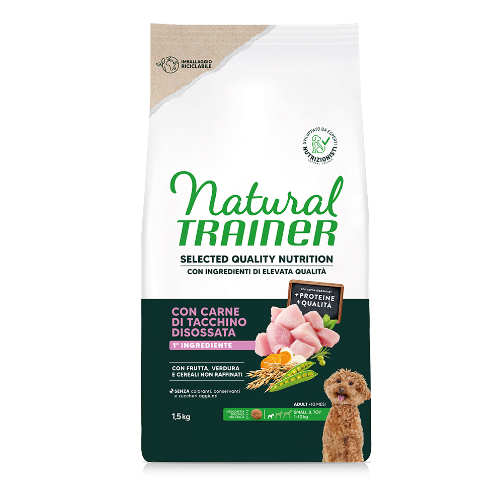 Trainer Natural Dog Natural Trainer Selected Quality Nutrition Adult Small & Toy Witte vis - Dubbelpak: 2 x 1,5 kg