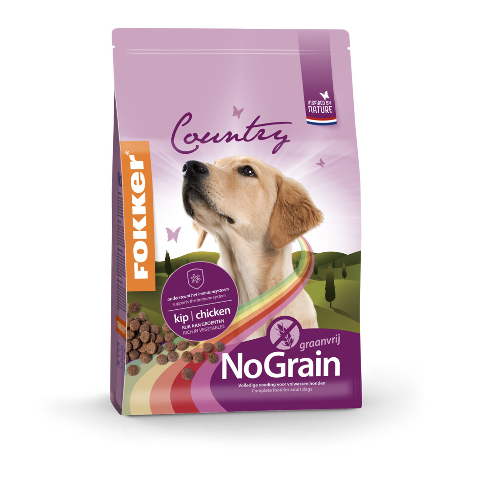 Fokker Country Balance Graanvrij Hondenvoer Droog Kip 2,5 kg