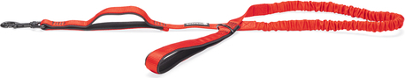 BEEZTEES Parinca Premium Elastische Looplijn - Hondenriem - Nylon - Rood