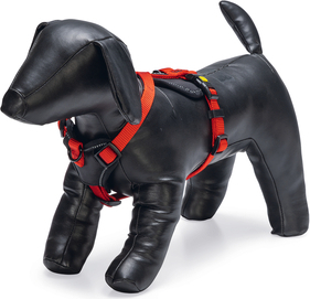 BEEZTEES Parinca Premium Y-Tuig - Hondentuig - Nylon - Rood