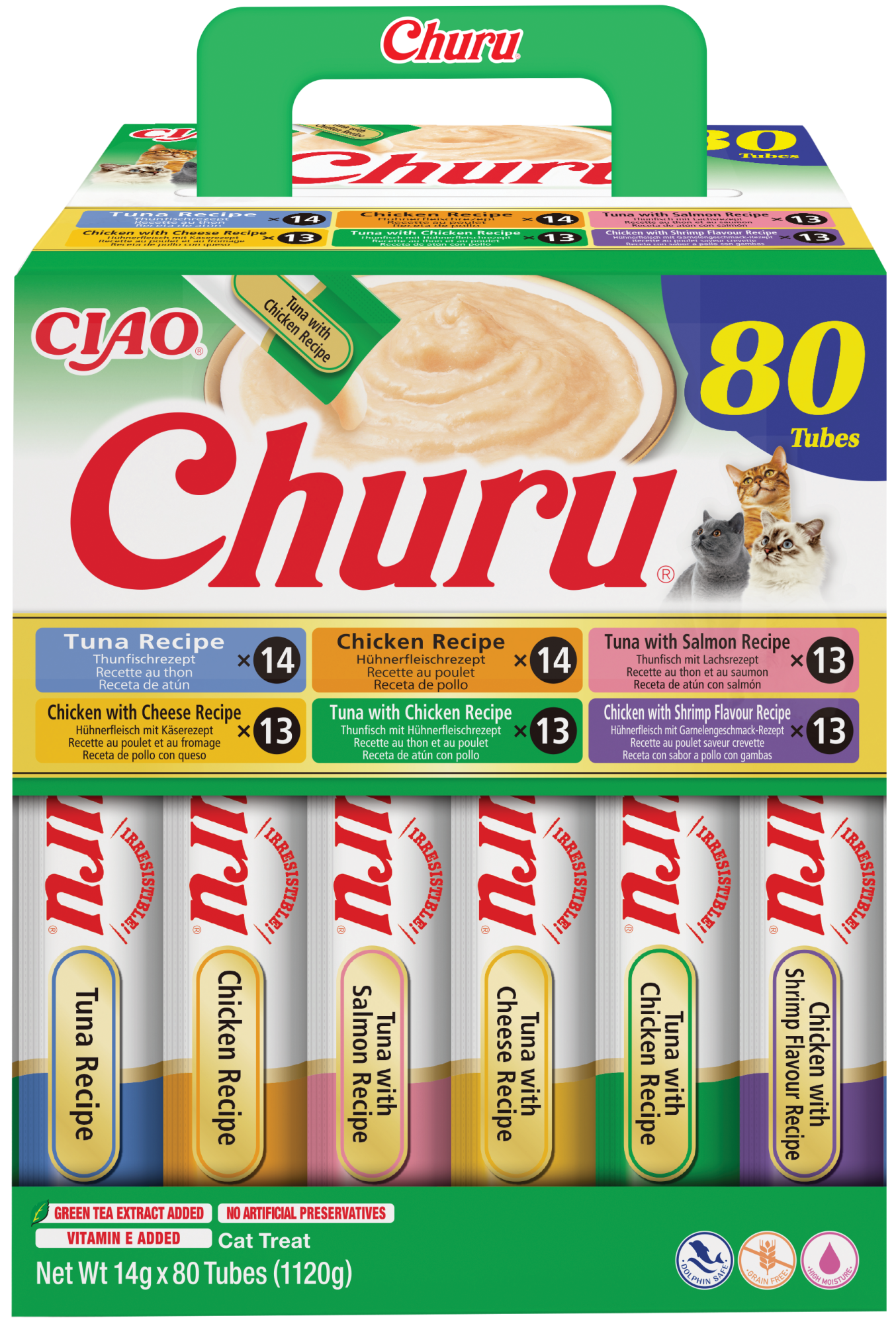 Inaba Churu kat Multipack Tonijn en Kip - 80 stuks