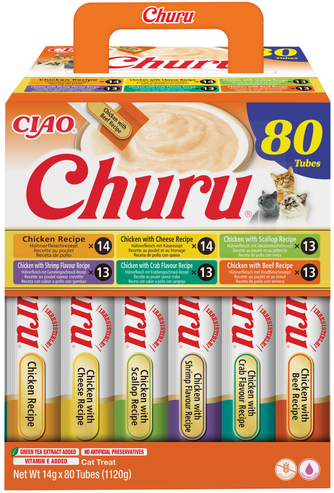 Inaba Churu kat Multipack Kip - 80 stuks