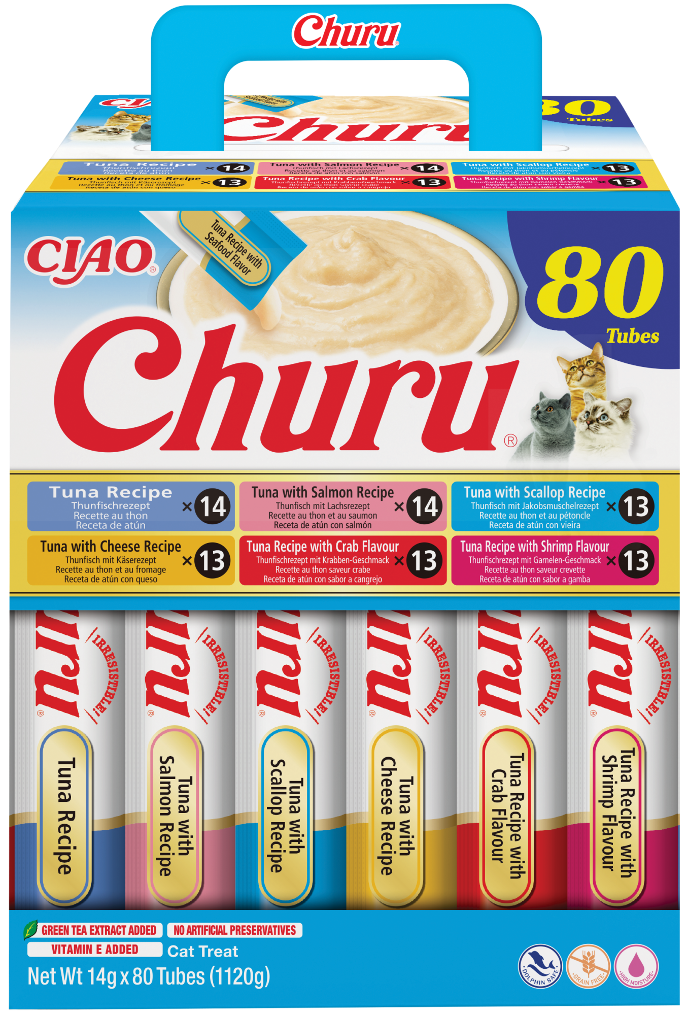 Inaba Churu kat Multipack Tonijn - 80 stuks