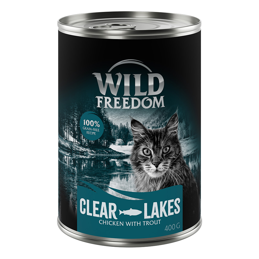 Wild Freedom 6x400g Adult Clear Lakes Kip & Forel  Kattenvoer
