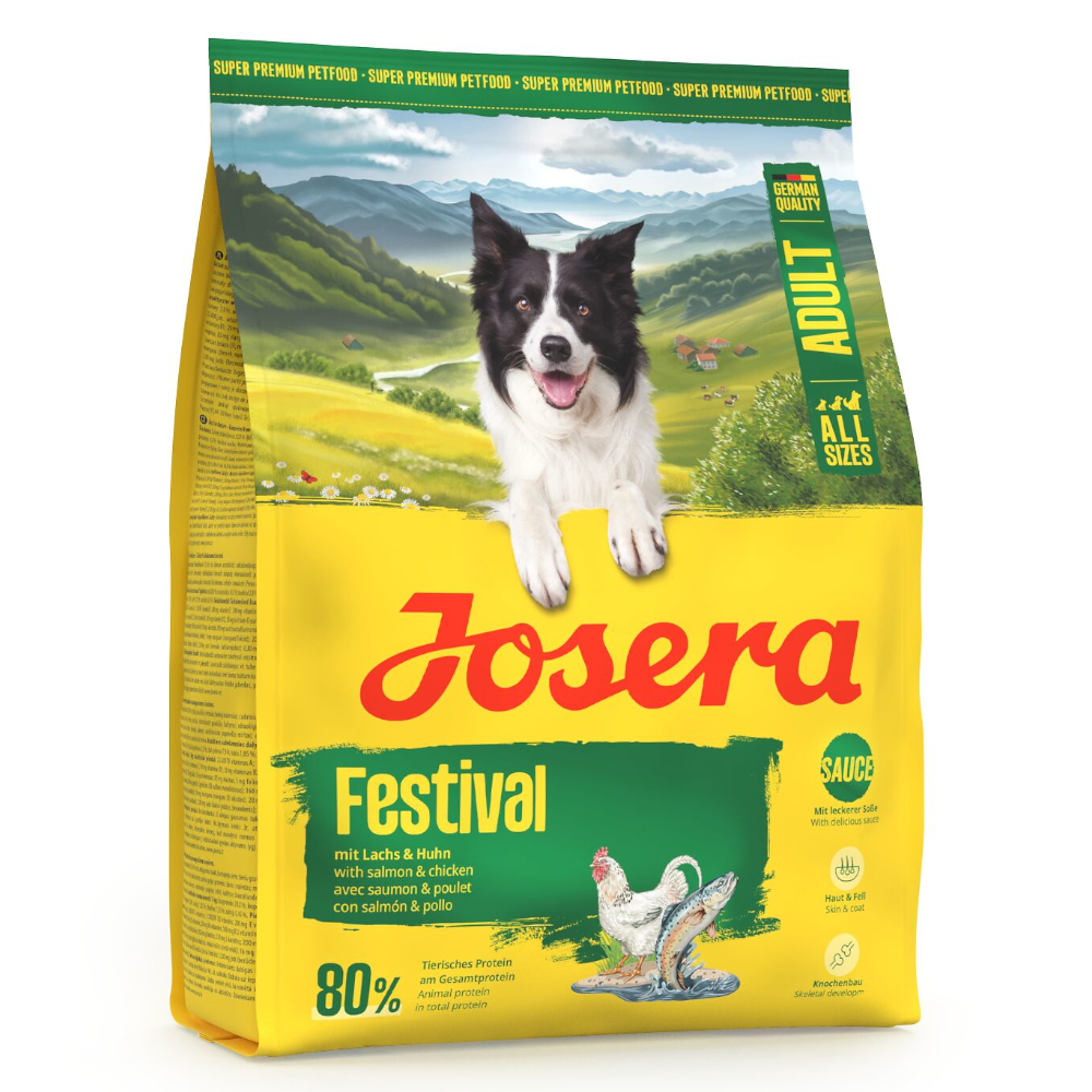 Josera 900g  Adult Festival Zalm & Kip droogvoer voor honden