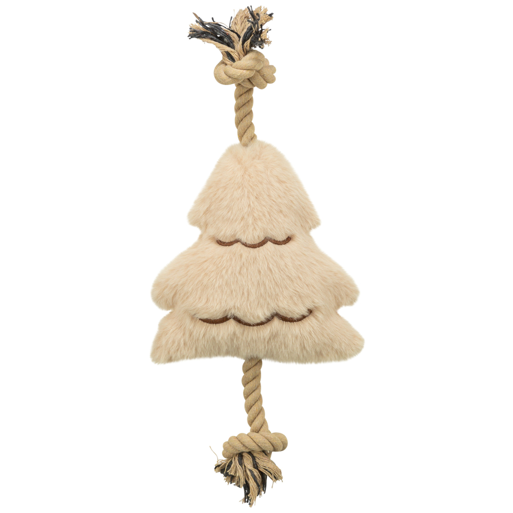 TRIXIE kerstboom met touw H38cm hondenspeeltje