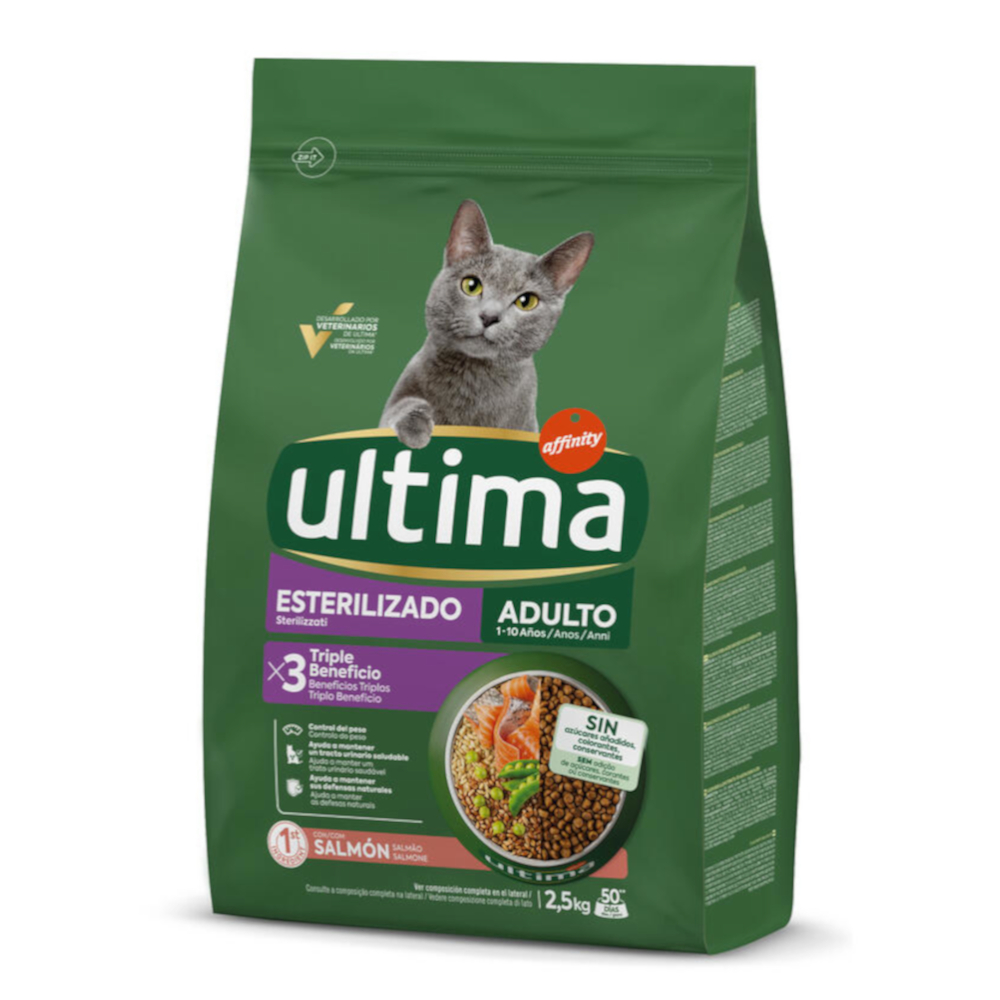 Affinity Ultima Ultima Cat Sterilized Zalm & Gerst Kattenvoer - 2,5 kg