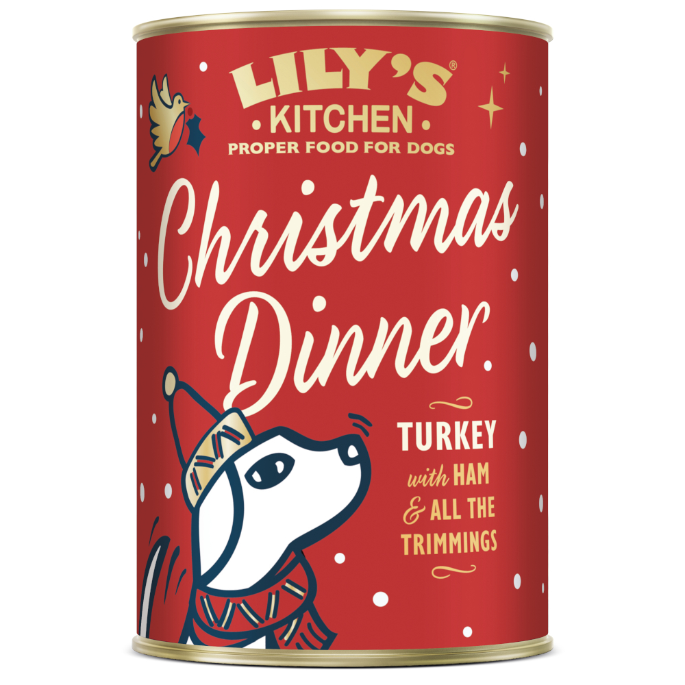 Lily's Kitchen Diner 1 x 400 g - Kerstmaaltijd met kalkoen