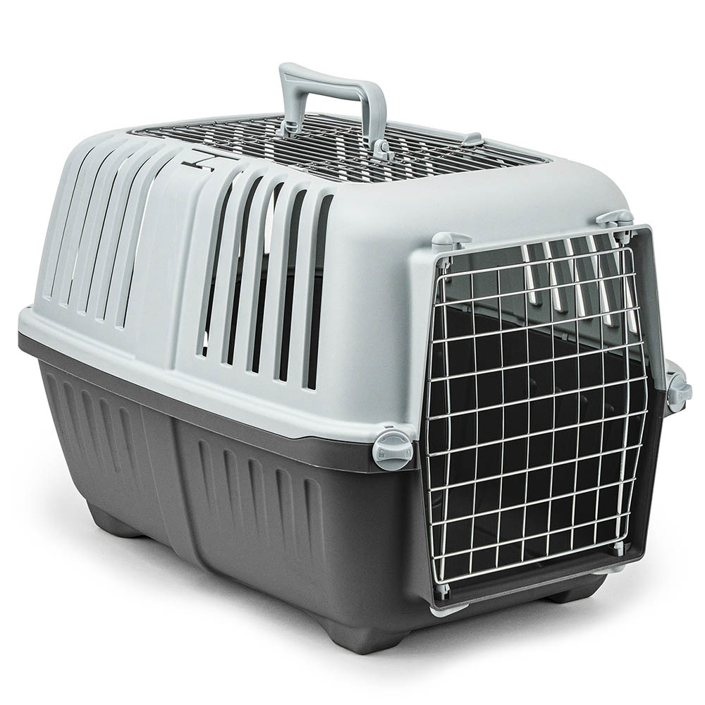 Lionto kunststof transportbox met metalen deur 35,5x58,5x40cm