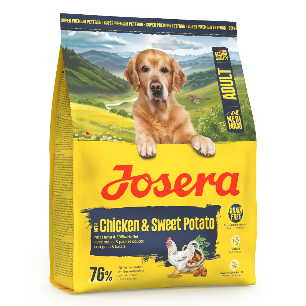 Josera Medi/Maxi Adult Kip & Zoete aardappel - 900 g
