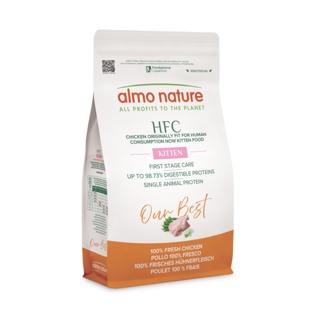 Almo Nature HFC 1,2kg  Kitten kip droogvoer voor katten