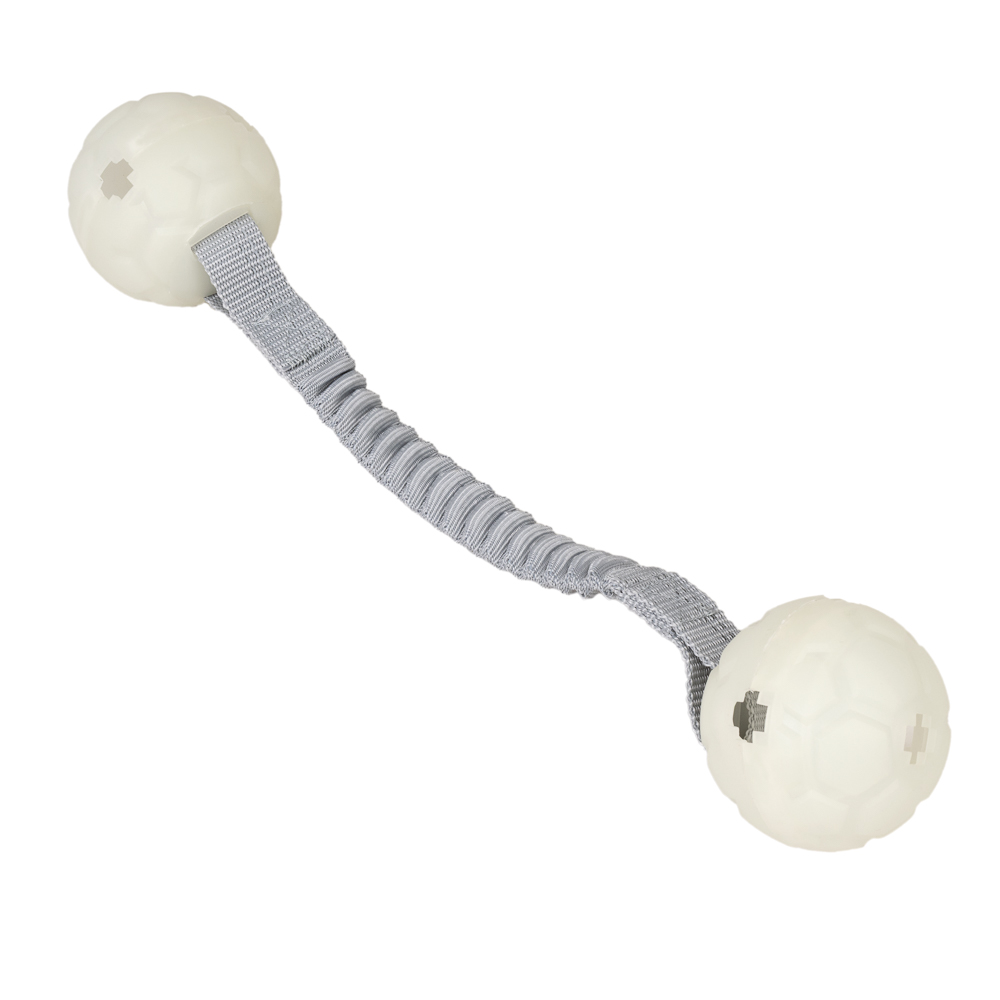 Nomad Tales Spirit Lichtgevende bal met touw maat L: Ø8x56.9cm hondenspeeltje