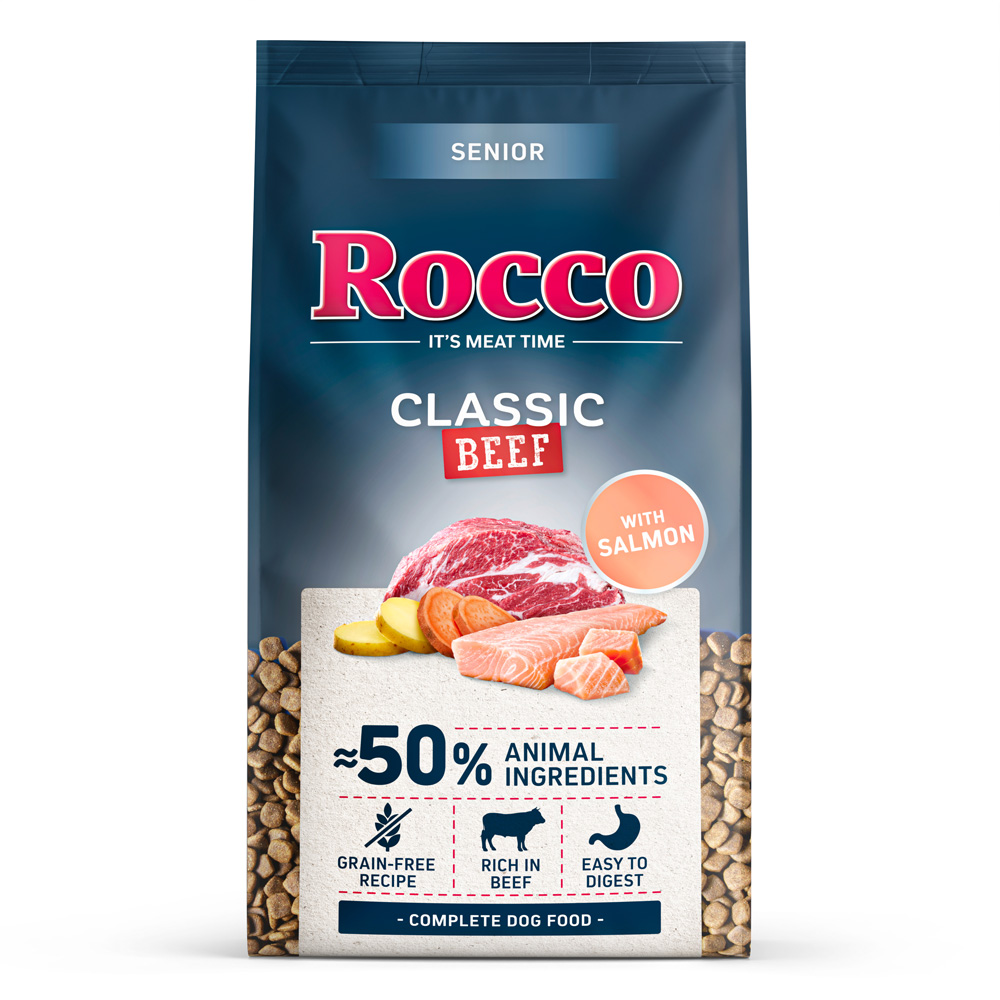 Rocco Senior Klassiek Rundvlees met Zalm - 10 kg