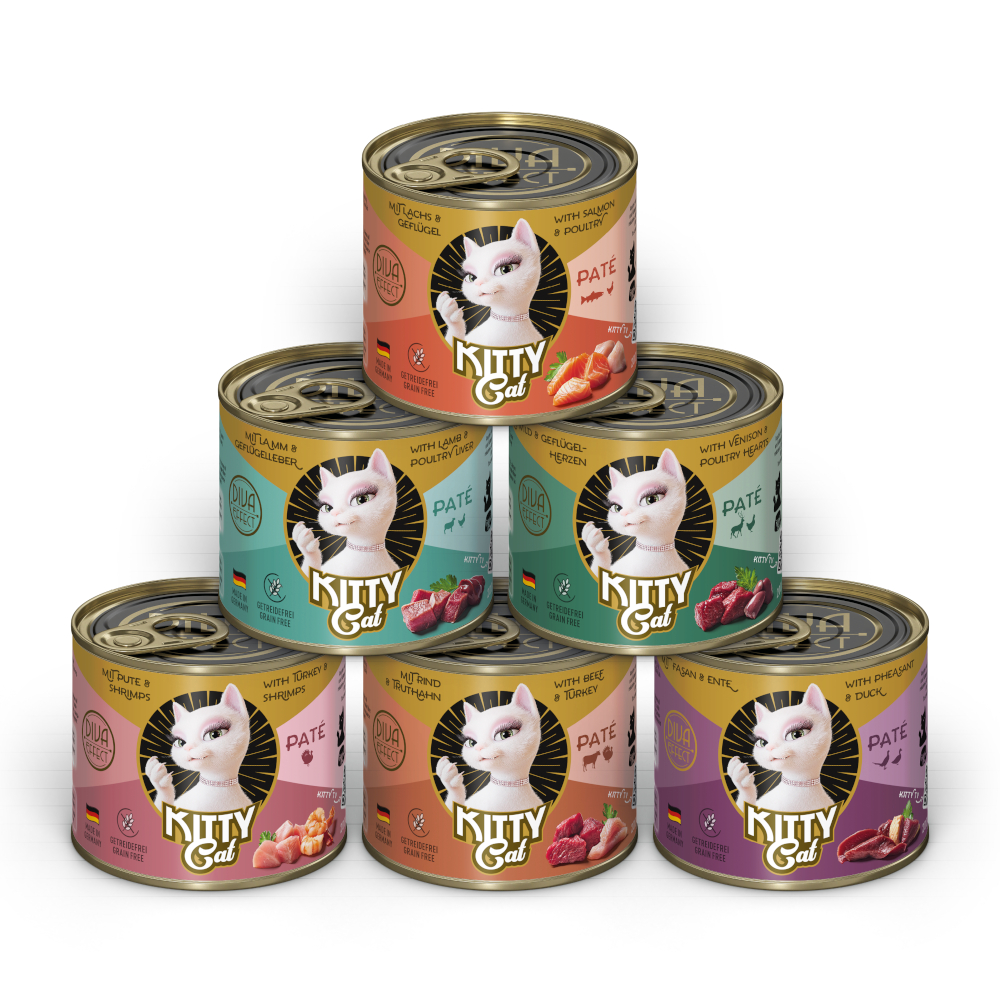 Kitty Cat Adult Pate 6 x 200 g - Mixpakket III (6 Soorten)