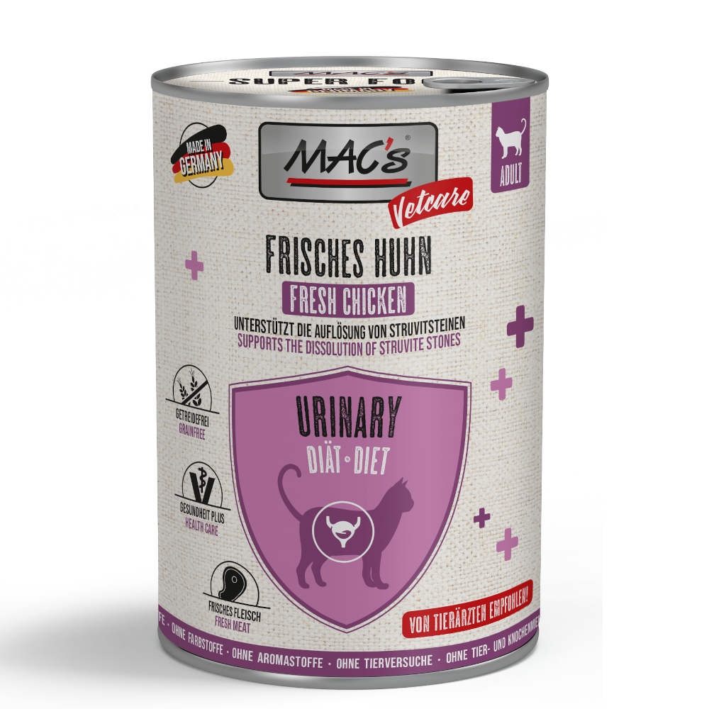 MAC's Vetcare MAC's CAT Vetcare Urinary 6 x 400 g - Kip