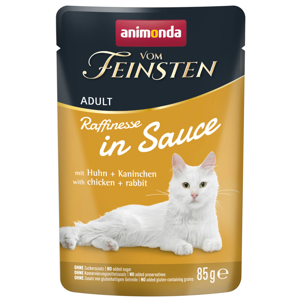 Animonda Vom Feinsten 24 x 85 g kip & konijn  Raffinesse natvoer voor katten