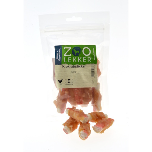 Zoolekker Kipkrabsticks - smakelijke hondensnack in 100 g en 400 g verpakkingen 100 Gram