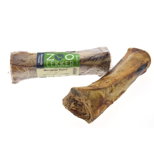 Zoolekker Mergpijp rund hondensnack - natuurlijke, gevulde kauwsnack voor honden