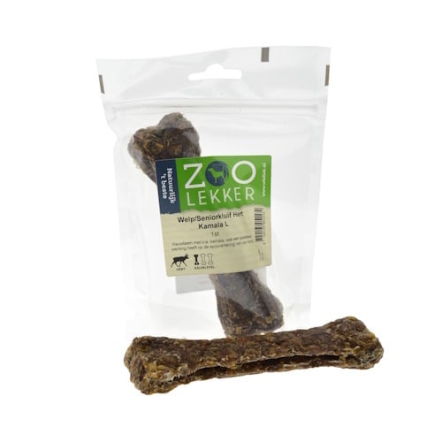 Zoolekker Welp en senior kluif hert kamala L - harde kauwsnack met natuurlijke ondersteuning, 17 cm