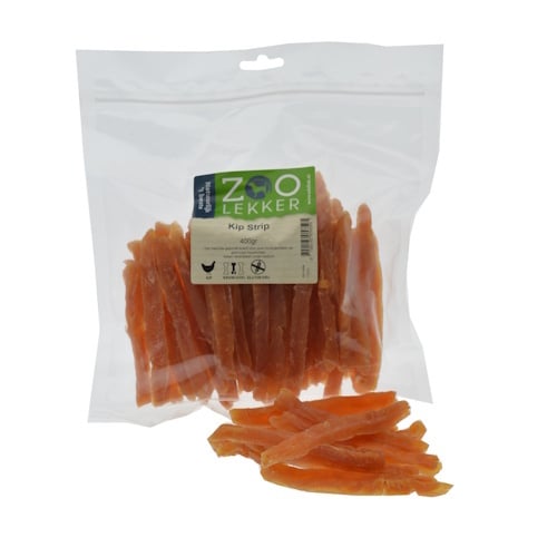 Zoolekker Kip Strip - glutenvrije hondensnack in 100 g en 400 g verpakkingen 400 Gram