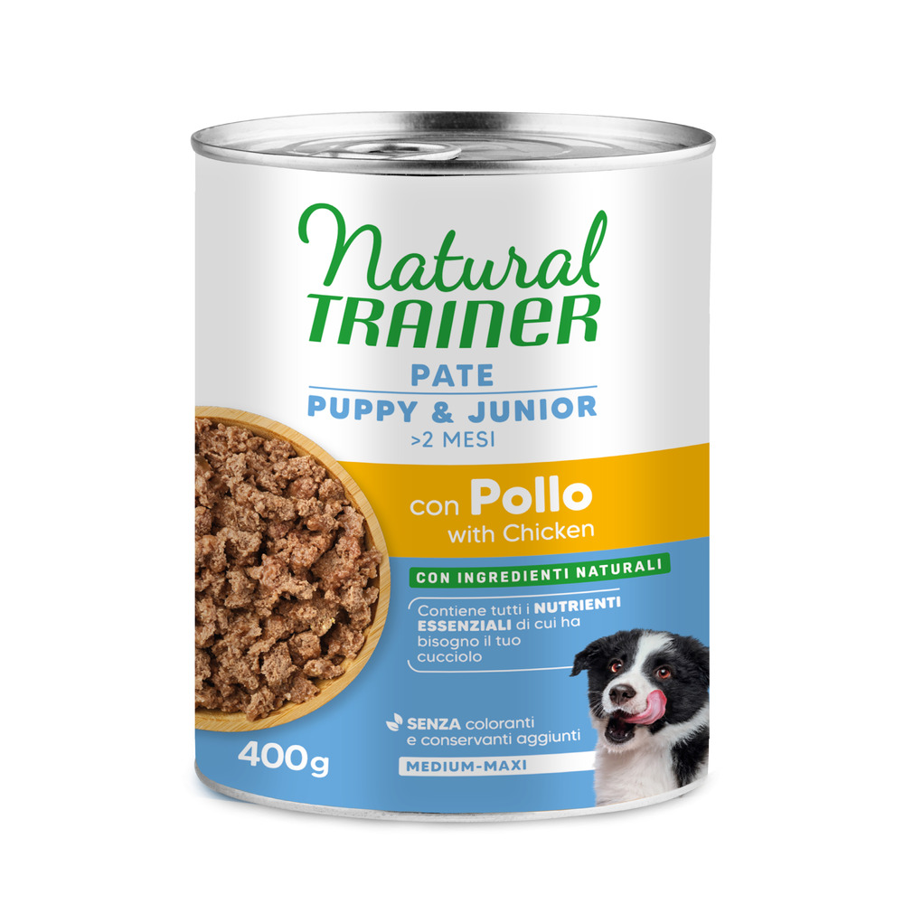 Trainer Natural Dog Natural Trainer Paté Medium & Maxi Puppy & Junior - 12 x 400 g Huhn