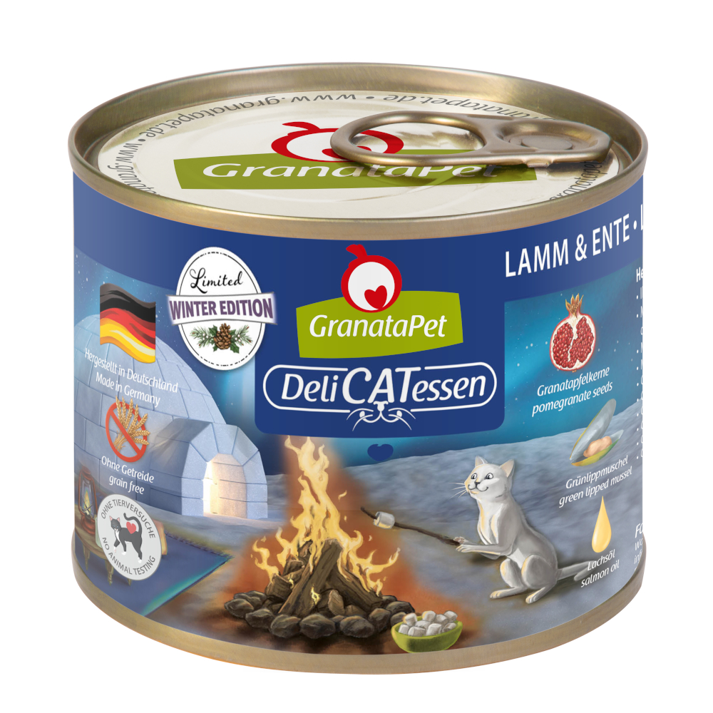 Granatapet DeliCatessen Limited Wintermenu Kattenvoer - Lam & Eend (6 x 200 g)
