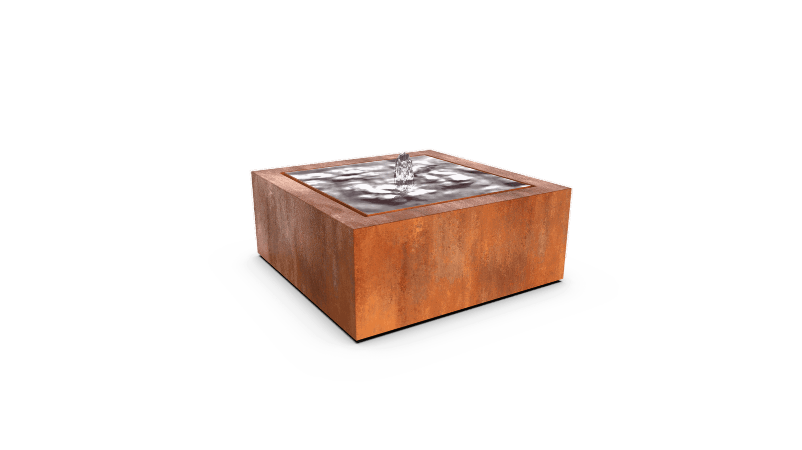 Geroba Watertafel Taula Quadra 120 x 120 x 40 cm Waterornament  - 