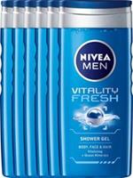Nivea Men Vitality Fresh Douchegel Voordeelverpakking 6x250ml