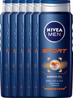 Nivea Men Sport Douchegel Voordeelverpakking 6x500ml