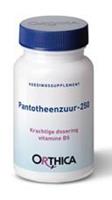 Orthica Pantotheenzuur-250 Tabletten