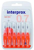 DENTAID INTERPROX reg super micro orange Interdentalb.Blis 6 Stück