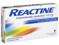 Reactine Cetirizine 10mg Tabletten 7st