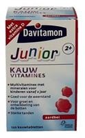 Davitamon Vitamine junior 2+ kauw aardbei