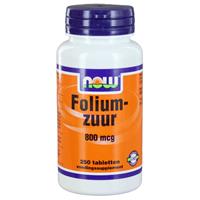 NOW Foliumzuur 800 ℃g Tabletten
