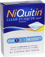 Niquitin Clear Pleisters 21mg Stap 1