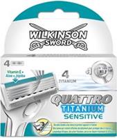Wilkinson Quattro Titanium Sensitive - 4 mesjes