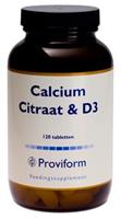 Proviform Calcium Citraat & Vitamine D3 Tabletten 120st