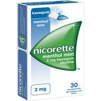 Nicorette Kauwgom 2mg Menthol Mint 30st