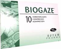 Biogaze Verbandgazen 10x10cm 10st