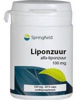 Springfield Alpha Liponzuur 100mg vegetaische Capsules 60st