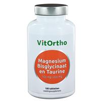 Vitortho Magnesium Bisglycinaat En Taurine 100mg Tabletten