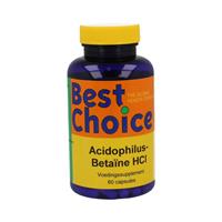 Best Choice Acidophilus Betaine HCL Capsules 60st