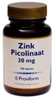 Proviform Zink Picolinaat 30mg Capscules 100st